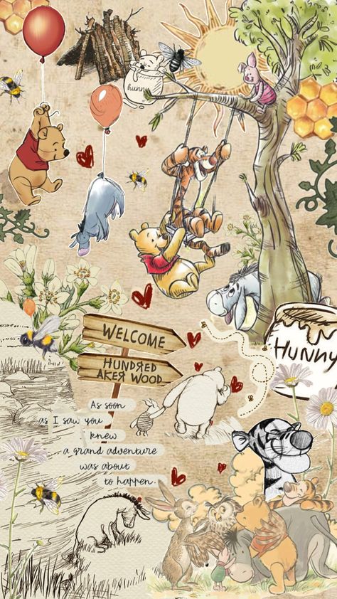 Remix: winnie the pooh 🍯 #tv #movies #quotes #art #wallpaper #vibes #vintage #renaissance #winniethepooh #winniethepoo #disney #pooh #winnie #disneywallpaper #aesthetic Iphone Wallpaper Winnie The Pooh, Winnie The Pooh Collage Wallpaper, Winnie The Pooh Background Wallpapers, Pixar Wallpaper Aesthetic, Disney Apple Watch Wallpaper, Winnie The Pooh Iphone Wallpaper, Winnie The Pooh Wallpaper Iphone, Winnie The Pooh Wallpaper Aesthetic, Winnie The Pooh Aesthetic