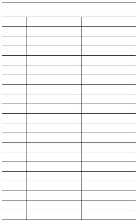 3 Column Table Template, 2 Column Table Template, Printable Charts Templates, Blank Charts Templates Free Printable, 3 Column Template, Chart Template Blank, Column Chart, Medical Printables, Labels Printables Free Templates