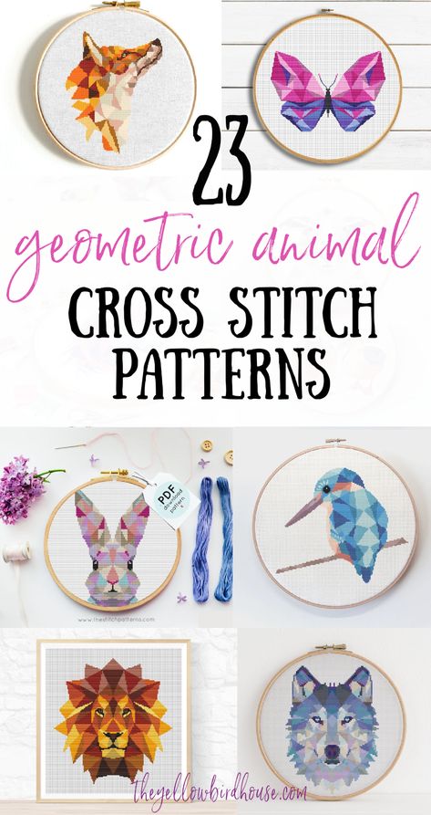 Geometric Animal Cross Stitch Patterns, Simple Cross Stitch Patterns For Kids, Woodland Animal Cross Stitch, Cross Stitch Stitches Tutorials, Sarcastic Cross Stitch Patterns Free, Cross Stitch Fox Pattern, Cross Stitch Patterns Geometric, Small Free Cross Stitch Patterns, Cute Easy Cross Stitch Patterns