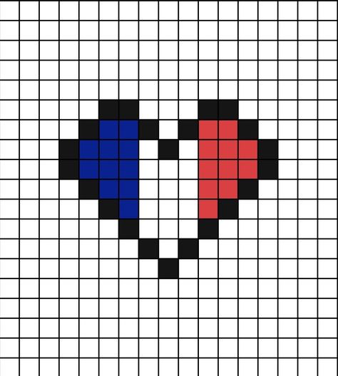 A pixel art template of a cartoon heart with the French flag inside, meaning 'I love France'. Easy Pixel Art Football, Pixel Art Flags, Pixel Art Coeur, Pixel Art Facil, Heart Pixel Art, Pixlr Art, Heart Pixel, Creating A Bullet Journal, Easy Pixel Art