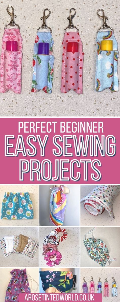 Beginner Sewing Projects - Are you looking for some easy ideas of things to sew for novice sewers? Well here are some really easy things that sewists can start when learning to sew. Learn to sew using these lovely and simple tutorials. Make a host of pretty, useful and giftable items. Create items that you can sell and give to friends and family. Very easy starter projects for even first time sewing. Couture, Simple Sewing Projects For Christmas Gifts, Easy Things To Make With A Sewing Machine, Easy Crafts You Can Sell, Sew Projects To Sell, Things To Sew For Craft Fairs, Small Easy Sewing Projects For Beginners, Crochet Starter Projects, Small Sewing Projects For Gifts Simple