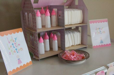 We had Sydney's party on Saturday.  It was such a fun party to plan.  She loves babies - we knew that had to be the theme.         Ashley t... Baby Doll Party, Doll Tea Party, Doll Party, Happy Birthday To Us, Baby Birthday Party, Baby Alive, 4th Birthday Parties, Third Birthday