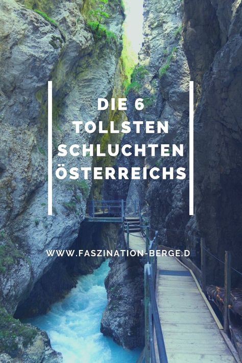 Hier können Sie die 6 spektakulärsten Schluchten in ganz �sterreich sehen. Durch alle vorgestellten Klammen können Sie auch durchwandern. #�sterreich #Schluchten #Klamm Europe Destinations, Solo Travel Europe, Hiking Destinations, Austria Travel, Bucket List Destinations, Europe Travel Destinations, Hiking Trip, Travel Bucket, Solo Travel