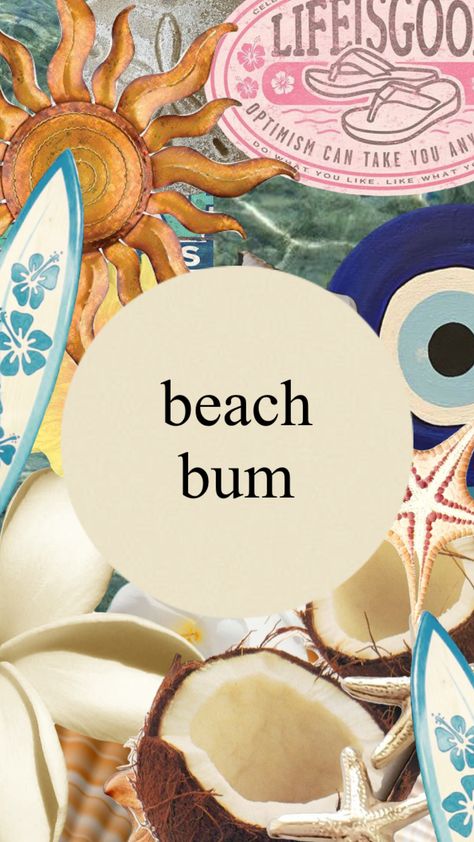 ur a beach bum #beachy #coconutgirl #tropical Berry, Surf Aesthetic, Beach Aesthetic, Beach Bum, Cool Wallpaper, Surfing, Your Aesthetic, Coconut, Creative Energy