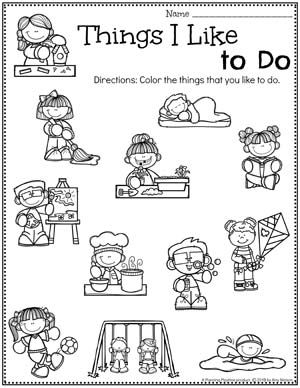 Preschool Worksheets All About Me Theme - Things I Like to Do #preschoolactivities #planningplaytime #backtoschool #preschoolworksheets All About Me Social Studies Activities Preschool, Things I Like To Do Worksheet, All About Me Activity Preschool, All About Me Preschool Activities Ideas, All About Me Preschool Worksheets, All About Me 1st Grade Activities, All About Me Preschool Theme Printable, All About Me Worksheet For Kids, I Am Special Preschool Theme