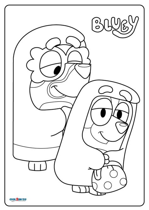 Free Printable Bluey Coloring Pages For Kids Molde, Figurine, Free Printable Bluey, Bluey Coloring Pages, Bandit And Chilli, Printable Bluey, Disney Coloring Pages Printables, Free Disney Coloring Pages, Disney Coloring Sheets