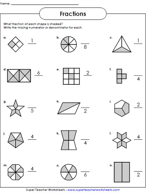 Fraction Worksheets Simple Fractions Worksheets, Free Fraction Worksheets, Fraction Worksheet, Math Fractions Worksheets, Fraction Worksheets, Simple Fractions, 3rd Grade Fractions, 4th Grade Math Worksheets, 3rd Grade Math Worksheets