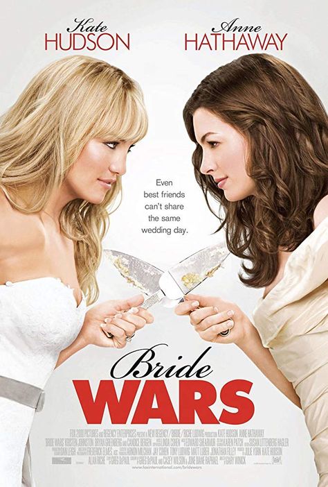 Anne Hathaway and Kate Hudson in Bride Wars (2009) Chick Flicks, Bride Wars, Candice Bergen, Girly Movies, Bon Film, Wedding Movies, Movies Worth Watching, Teen Movies, See Movie