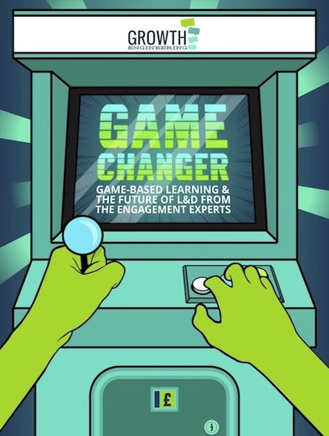 Free Ebook: Game Changer: Game-Based Learning And The Future Of L&D From The Engagement Experts Futuristic Typography, Retro Arcade Games, Training Design, Business Vector Illustration, Gameboy Color, Game Based Learning, Graphisches Design, Portfolio Design Layout, Vintage Poster Design