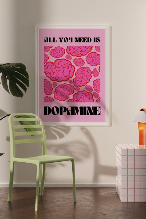 Did you ever wish you could download something you liked directly from the internet? Well, that's where printable art on Etsy has made it easier than ever to satisfy your dopamine levels🤩

Just click on the link, purchase the print, bring the file to your local printer store wherever you are in the world, and go then straight home to hang your new favorite poster on the wall 💗 

#dopaminedecor #maximalistwallart #printableart #brainprint #brainposter #eclecticprints #pinkposter Dopamine Decor Wall Art, Dopamine Wall Art, Room Decor Maximalist, Dopamine Art, Maximalist Poster, Brain Poster, Wall Art Eclectic, Etsy Poster, Dopamine Decor