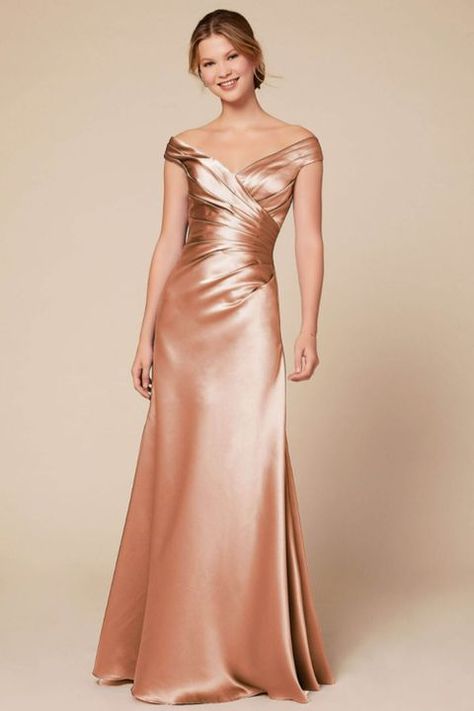 Rose Gold Gowns, Rose Gold Gown, Gold Satin Dress, Fall Bridesmaid, Rose Gold Bridesmaid Dress, Fall Bridesmaids, Rose Gold Bridesmaid, Rose Gold Dress, Fall Bridesmaid Dresses