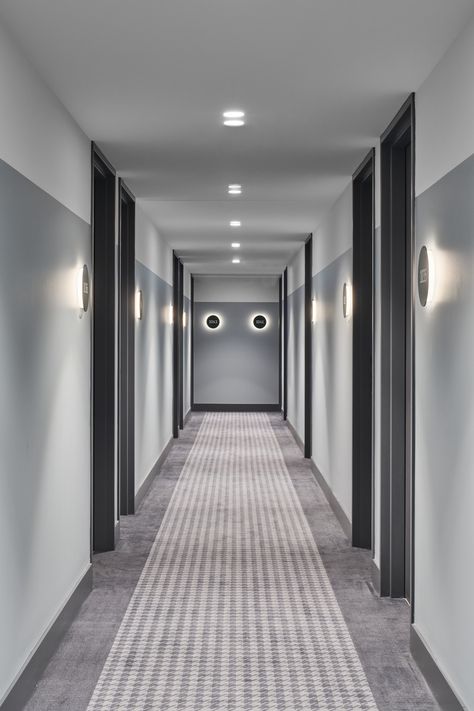 Apartment Building Interior Lobby, Apartment Hallway Building, Service Apartment Design, Apartment Corridor Design, Condo Hallway, Hotel Corridor Design, Apartment Building Hallway, Apartment Building Lobby, Apartment Corridor