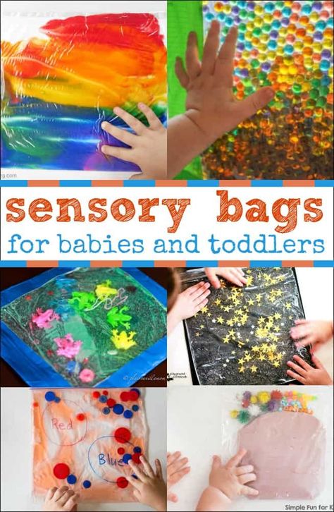 Sensory Bags For Babies, Baby Sensory Bags, Diy Sensory Toys, Activities For Babies, Infant Sensory Activities, Sensory Bag, Sensory Bags, Baby Sensory Play, Sensory Crafts