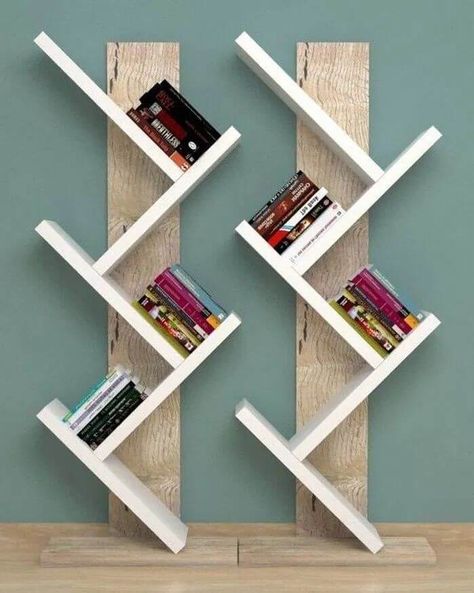 35 Creative Bookshelf Design Ideas You Need To See - Engineering Discoveries Home Decor Shelves, Creative Bookshelves, Bookshelf Ideas, Bookcase Diy, Desain Furnitur Modern, Modern Bookshelf, Bookcase Decor, Bookcase Design, Regal Design