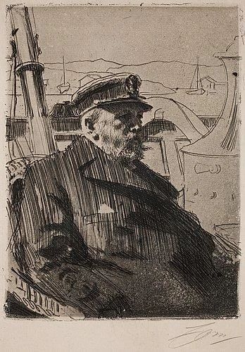 Anders Zorn, King Oscar II, 1898 Etching Croquis, Figure Drawings, Hatch Drawing, Anders Zorn, Dry Point, Color Pencil Illustration, Adobe Illustrator Design, Realistic Pencil Drawings, Expressionist Art