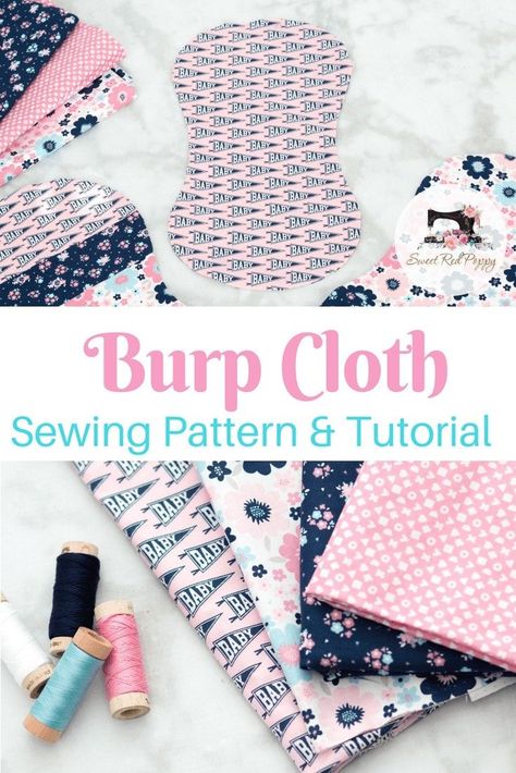 Couture, Syprosjekter For Nybegynnere, Sew Tips, Burp Cloth Patterns, Beginner Sewing Projects Easy, Baby Burp Cloths, Leftover Fabric, Sewing Skills, Burp Cloth