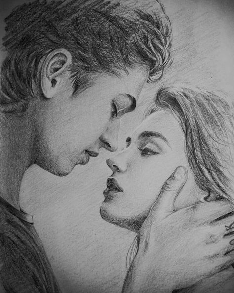 Pencil Art Love, Romantic Drawing, Sketches Of Love, Couple Sketch, Soulmate Sketch, Find Your Soulmate, Female Art Painting, Art Drawings Sketches Pencil, Art Drawings Beautiful