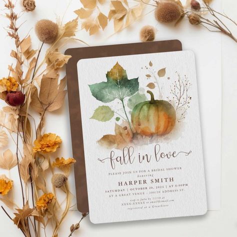 Nature, Fall Themed Engagement Party, Fall Engagement Parties, Fall In Love Bridal Shower, Engagement Party Rustic, Rustic Pumpkin, Electronic Invitations, Event Themes, Engagement Party Invitations