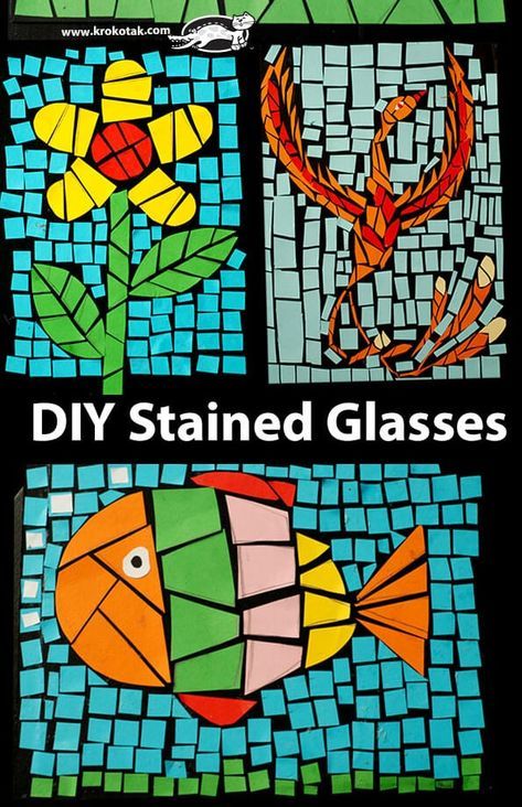 Elementary Art Lessons, Diy Stained Glass, Elementary School Art, Deep Space Sparkle, Collaborative Art Projects, Art Projects For Teens, Art Projects For Adults, Toddler Art Projects, 4th Grade Art