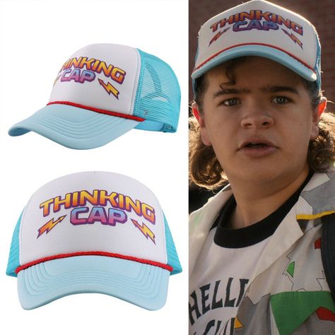 New! As Seen On Stranger Things Season 4. Light Blue And White 2-Tone Trucker. Thinking Cap On The Front In A Retro 80s Font, Rope Braid Detail, Mesh Backing And Adjustable Snapback Closure. The Perfect Way To Top Off Your Dustin Costume Or Cosplay Outfit! Officially Licensed.100% Authentic. Quality Checked.Tags # Rare Stranger Things Merch Merchandise Logo Pop Culture Spring Summer Fall Baseball Hat Cap Vacation Travel Surf Skate Streetwear Hot Weather Mens Womens Juniors Teens Urban Outfit Cas Thinking Cap Stranger Things, 80s Font, Fall Baseball, Stranger Things Logo, Stranger Things Merch, Thinking Cap, Stranger Things Outfit, Stranger Things Season 4, Stranger Things Dustin