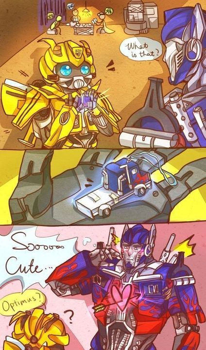 Transformers Pic , Story , Dj,... - Optimus x Bumblebee - Страница 2 - Wattpad Optimus X Bumblebee, Optimus Prime Transformers, Bumblebee Transformers, Transformers Animated, Transformers Memes, Transformers Rescue Bots, Transformers Collection, Transformers Funny, Transformers Autobots