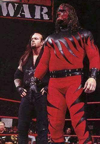 Kane and Undertaker Kane Wwf, Brothers Of Destruction, Wwe Kane, Wwe Mask, Kane Wwe, Distance Yourself, Undertaker Wwe, The Black Sheep, The Undertaker