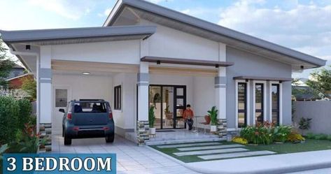 Bungalow House 3 Bedrooms, Bungalow House Design 3 Bedroom, Modern 3bedroom House Design, 10x10 House Design, Modern House Design Bungalow, 3 Bedrooms Bungalow House Plans, Small Bungalow House Design Modern 3 Bedroom, Small House Plans 3 Bedroom Simple Modern, 3 Rooms House Plan Design Simple