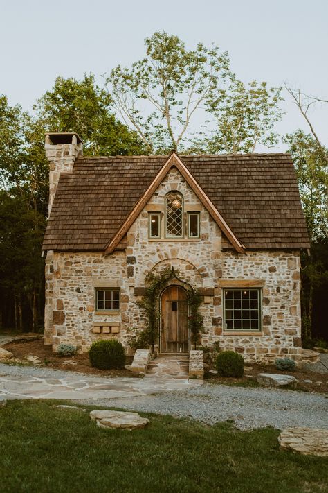 Grace Cottage gives us all of the fairytale dreams we could imagine ✨ Come visit us this weekend to imagine your wedding dreams come true here at Ridge Rose! 📷: @madisonfrazierphoto #weddings #weddingvenue #weddingphotography #fairytalewedding #scenicwedding #bridalsuite #tnwedding #gawedding #chattanoogawedding #lookoutmountain Tiny Brick Cottage, French Stone Cottage, English Tudor Exterior, Italian Stone House, House Exterior Stone, Cute Cottage House, Stone Cottage Homes, Fairytale Home, Fairy Tale Cottage