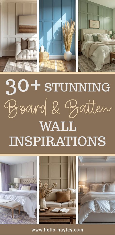 30 Stunning Board and Batten Wall Inspirations Design, Bedroom, Bedroom Fixtures, Board And Batten, Modern Home, Wall