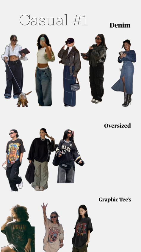 90s Street and Grunge Style Casual