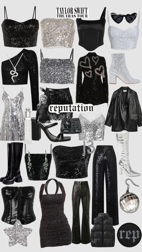 Taylor Swift Reputation Era Outfits, Taylor Swift Halloween Costume, Wardrobe Color Guide, Gig Outfit, Sanrio Outfits, Black Casual Outfits, Taylor Swift Costume, Taylor Swift Birthday Party Ideas, Music Video Outfit