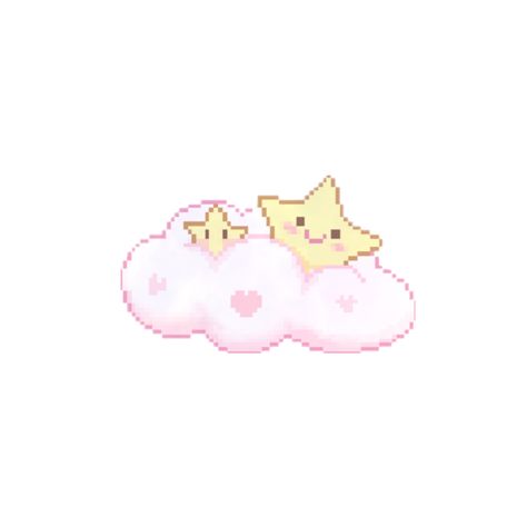 Kawaii, Cloud Png, Clouds Printable, Anime Bad, Kawaii Cat Drawing, Pink Drawing, Cloud Stickers, Cloud Icon, Png Aesthetic