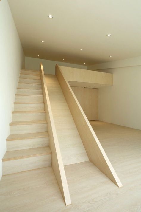 Needed Decorations For Room, Stair Slide, Hay Loft, My Secret Garden, Stairs Ideas, Interior Design Per La Casa, Bilik Tidur, Wooden Stairs, Hus Inspiration