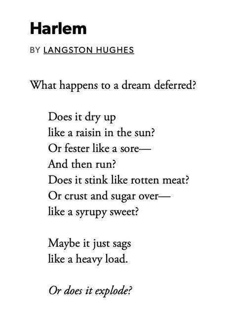 Kwaku Anansi, Harlem Langston Hughes, Langston Hughes Poetry, Langston Hughes Poems, Literary Writing, Writing Reference, Favorite Poems, Future Board, Welcome Words