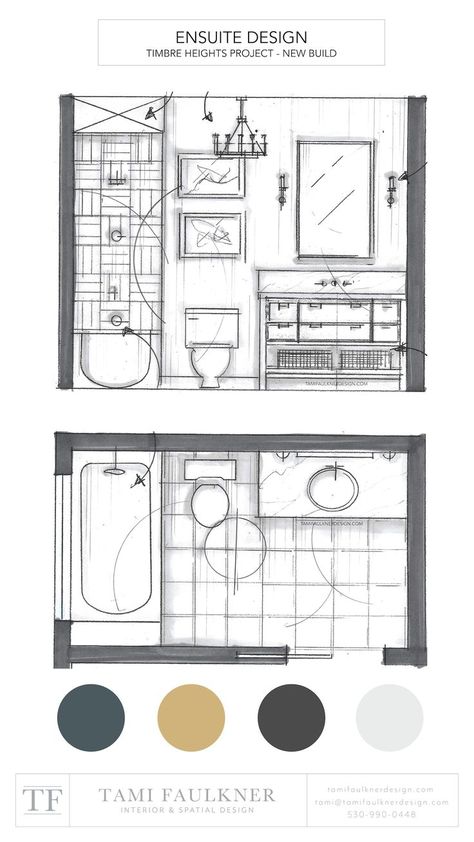 Floor Plan Bedroom With Bathroom, Hand Drawn Floor Plan Sketch, Bathroom Sizes Floor Plans, Ensuite Layout Floor Plans, Bathroom Elevation Drawing, Toilet Floor Plan, Bedroom Plans Layout Design, Plan Design Architecture, Bathroom Ideas Floor Plans