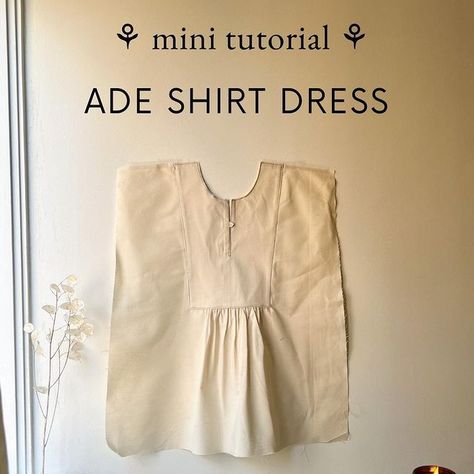 Heather Monchichi (@little_boop) • Instagram photos and videos Dress Pattern Tutorial, Mini Dress Tutorial, Women’s Shirt Patterns, Blouse Diy Sewing, Yoke Dress Pattern Women, Linen Clothing Patterns, Sewing Blouses For Women, Dress Over Blouse, Yoke Shirt Pattern