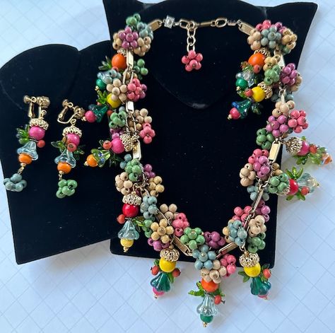 TyTimelessSparkles - Etsy Australia Miriam Haskell Necklace, Miriam Haskell Jewelry, Designer Costume Jewelry, Choker Style Necklace, Jewelry Styles, Miriam Haskell, Fashion Jewelry Sets, Fruit Design, Fabulous Jewelry