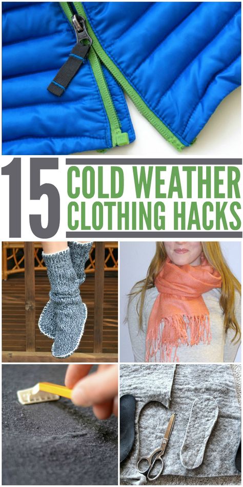 Winter Clothing Hacks - Tips and Tricks for staying warm in Cold Weather with any wardrobe Cold Weather Hacks Diy, How To Dress For The Cold, How To Dress Warm Cold Weather, Winter Hacks Cold Weather, Utility Hacks, Snow Hacks, Winterize Camper, Clothes Cold Weather, Cold Weather Hacks