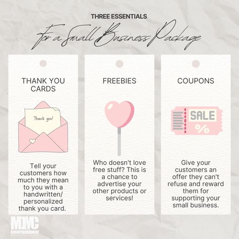 Inventory For Small Business, Freebies For Jewelry Business, Small Business Stamp Packaging, Small Business Packaging Essentials, Create Small Business, Business Coupon Ideas, Best Email For Small Business, Pink Small Business Packaging, Faq For Small Business