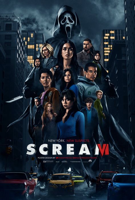 Scarie Movie, Scream Movie Poster, Terror Movies, Supraviețuire Camping, Scream Vi, Scream Cast, Scream Franchise, Ghostface Scream, Scream 6