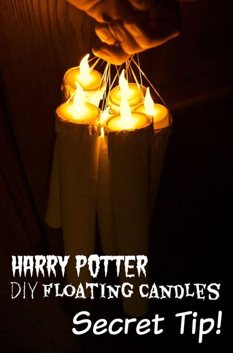 Hogwarts Decorations, Harry Potter Christmas Decor, Universal Christmas, Harry Potter Holiday, Harry Potter Floating Candles, Harry Potter Weihnachten, Harry Potter Candles, Diy Floating Candles, Harry Potter Christmas Decorations