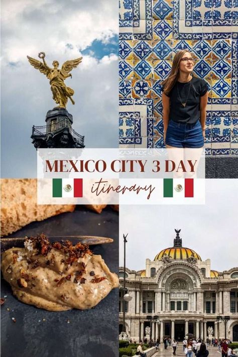 Planning a trip to Mexico City? This 3-day itinerary to Mexico City shares the top things to do, see, and places to eat. From where to stay, what to pack, and must-visit destinations this post is your ultimate guide to visiting Mexico City. Mexico, Playa Del Carmen, Mexico City Trip, Mexico City Style, Vacation To Mexico, Visiting Mexico City, Mexico Itinerary, Iceland Travel Guide, Trip To Mexico