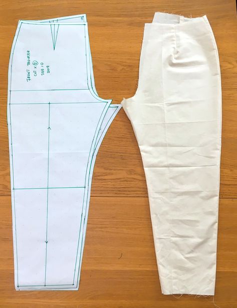 Women's trouser pattern tutorial | Kim Dave Womens Trousers Pattern, Pant Stiching Ideas, Women Trouser Pattern Drafting, How To Stitch Pants, Trouser Patterns For Women, Trouser Pattern Drafting, Pant Patterns For Women, ဘောင်းဘီ Pattern, Trouser Pants Pattern For Women