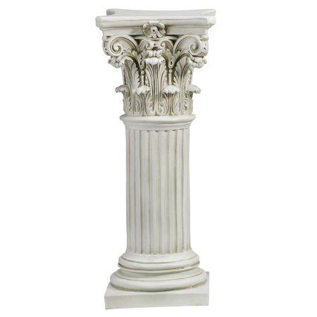 Corinthian Pillar, The Corinthian, Room Focal Point, Garden Centerpiece, Garden Plant Stand, Pillar Design, Corinthian Column, Antique Stone, Design Toscano