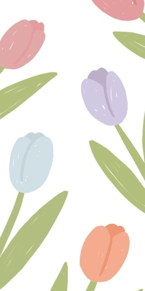 cute Easter wallpaper: pastel tulips Apple Watch Spring Wallpaper, April Phone Wallpaper Aesthetic, Easter Wallpaper For Iphone, Cute April Wallpaper, Easter Cute Wallpaper, Easter Background Wallpapers, Easter Preppy Wallpaper, April Phone Background, Cute Spring Wallpapers Aesthetic