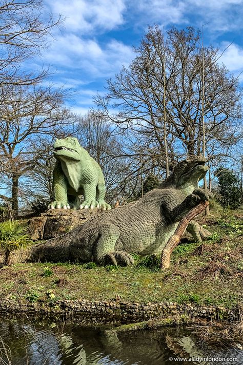 Nature, Crystal Palace Dinosaurs, Funky Architecture, Best Parks In London, Parks In London, Crystal Palace London, Dinosaur Sculpture, Brighton Townhouse, Uk Places