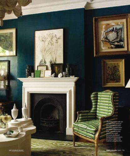 deep teal paint color blue peacock by sherwin williams, living room ideas, painted furniture Pacific Sea Teal Benjamin Moore, Teal Paint Colors, Teal Living Rooms, Teal Paint, Teal Walls, Dark Walls, World Of Interiors, Blue Walls, Front Room