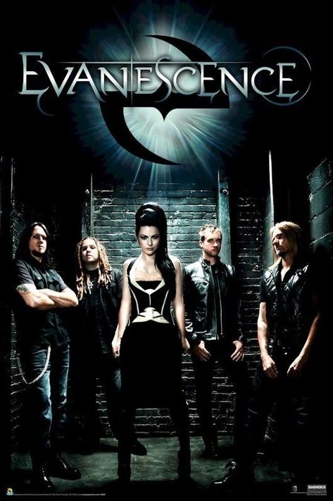 Evanescence Band Posters, Chica Heavy Metal, Groups Poster, Amy Lee Evanescence, Evanescence, Amy Lee, New Rock, Metal Music, My Favorite Music