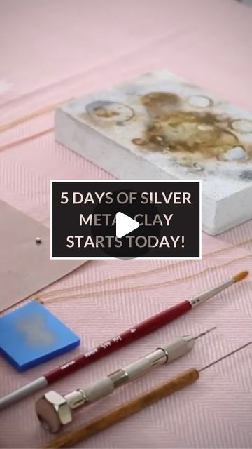 Precious Metal Clay Tutorial, Clay Challenge, Silver Clay Jewellery, Metal Clay Tutorial, Silver Name Necklace, Silver Metal Clay, Jessica Rose, Silver Clay, Metal Clay Jewelry