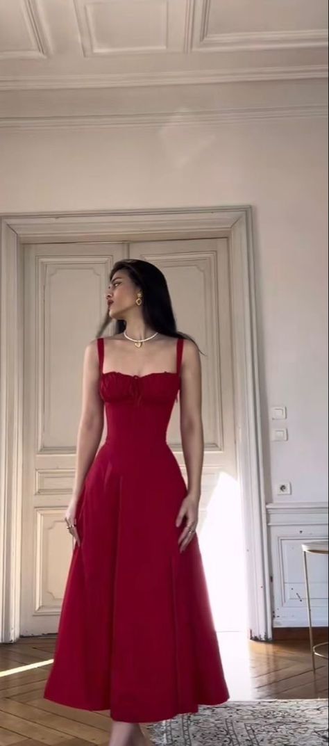 sylvie lancaster | promises we meant to keep Long Red Hoco Dress, Parisian Prom Dress, Red Sweetheart Neckline Dress, Prom Dress Red Aesthetic, Persephone Inspired Outfit Aesthetic, Casual Prom Dress Simple, Red Senior Prom Dresses, Formal Long Dresses Elegant Classy, Red Dress Aesthetic Prom